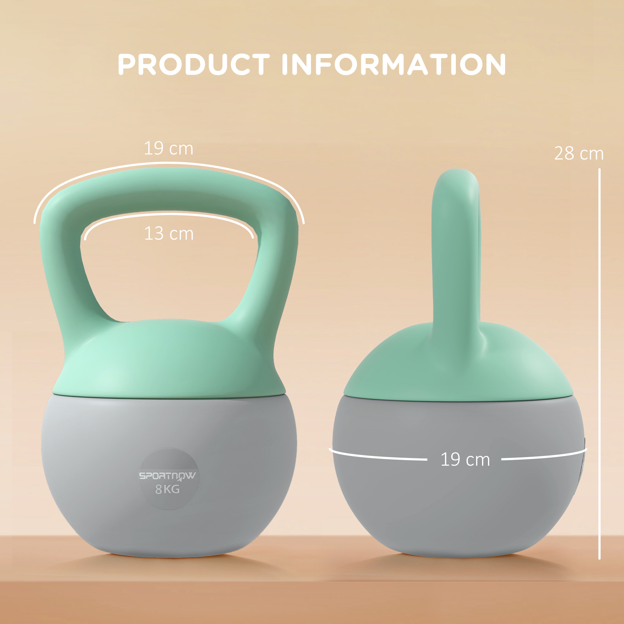 8kg Soft Kettlebell With Anti Slip Handle, Suitable For Home Gym — image 9
