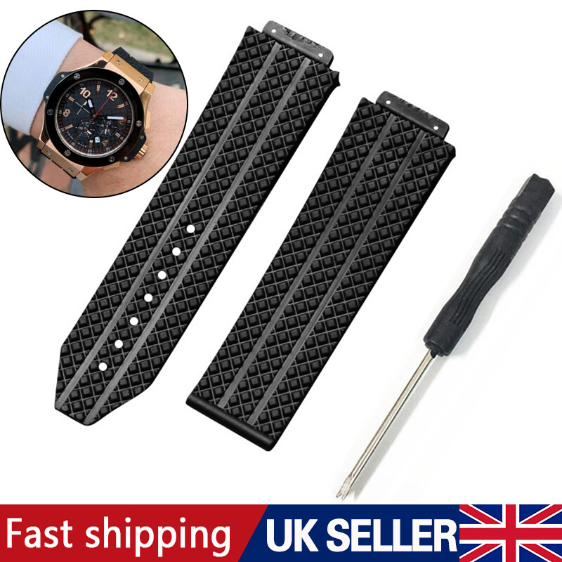 24mm Silicone Rubber Watch Band Wrist Straps Replacement
