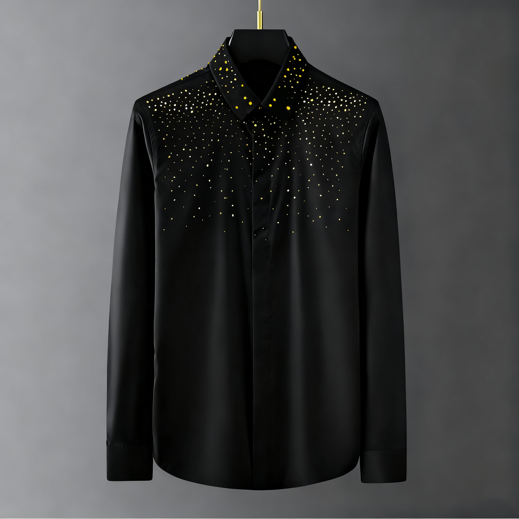 $20.48 Elegant Rhinestone Long-sleeved Shirt