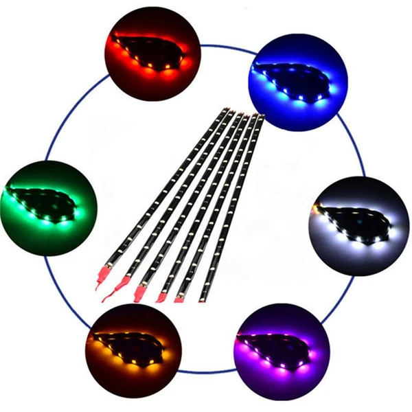 Lot Waterproof 12 DC 12V Motor LED Strip Underbody Light For Car Motorcycle — foto 3