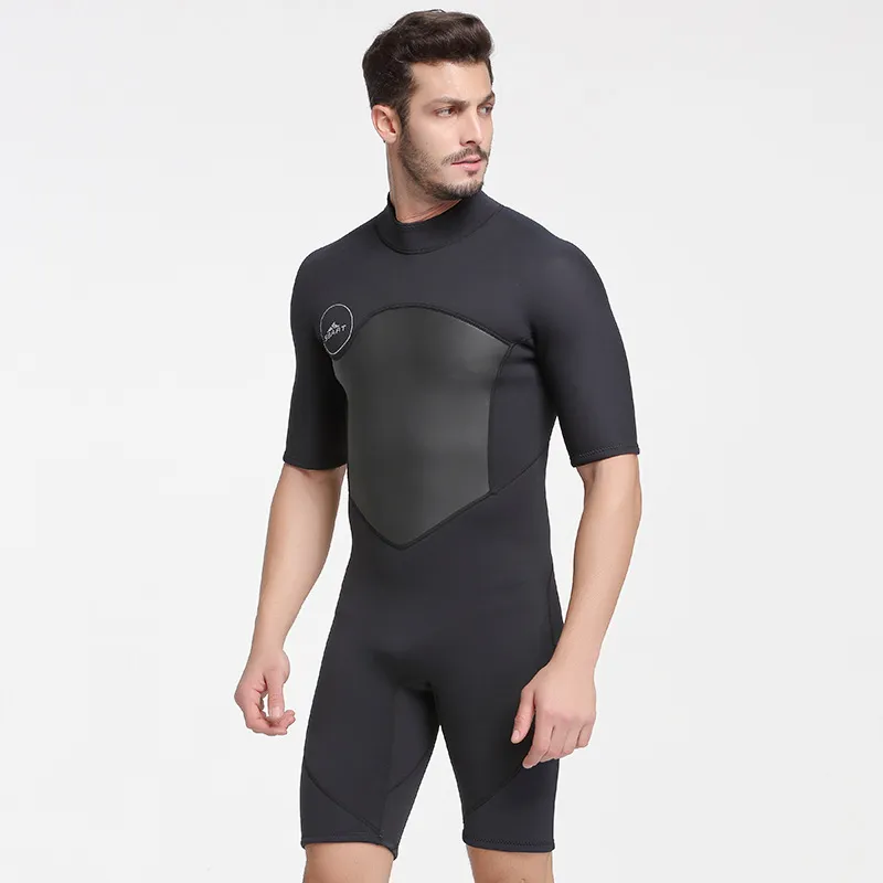Warm And Cold Long-sleeved Snorkeling Sunscreen Surfing Suit - Black
