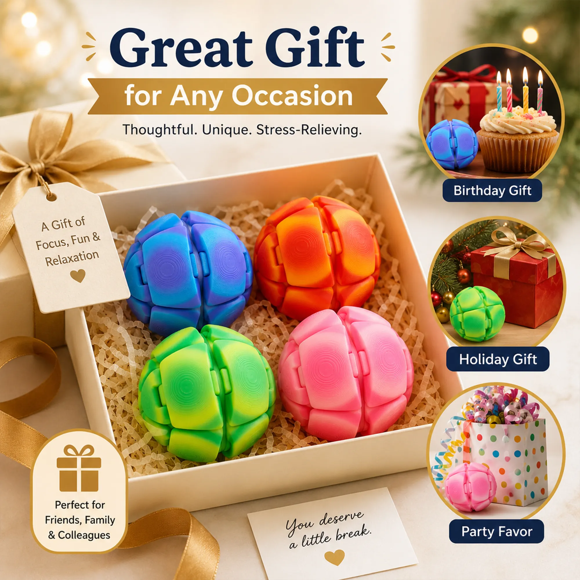 Large Stress Relief Squeeze Ball Sensory Fidget
