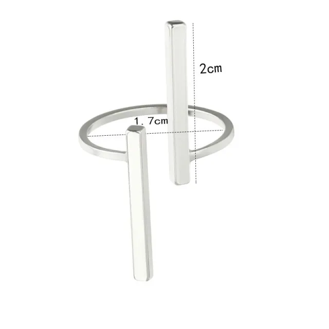 Women's New Creative Simple Geometric Ring 03Silver - Shop at LoveMi