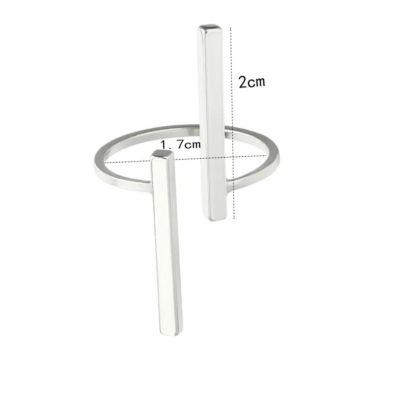 Women's New Creative Simple Geometric Ring - 03Silver