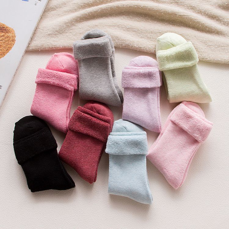 Title 3, Pure cotton thickened womens towel socks