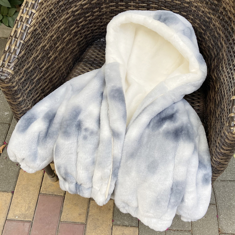 Plush Cotton Coat Parent-child Suit