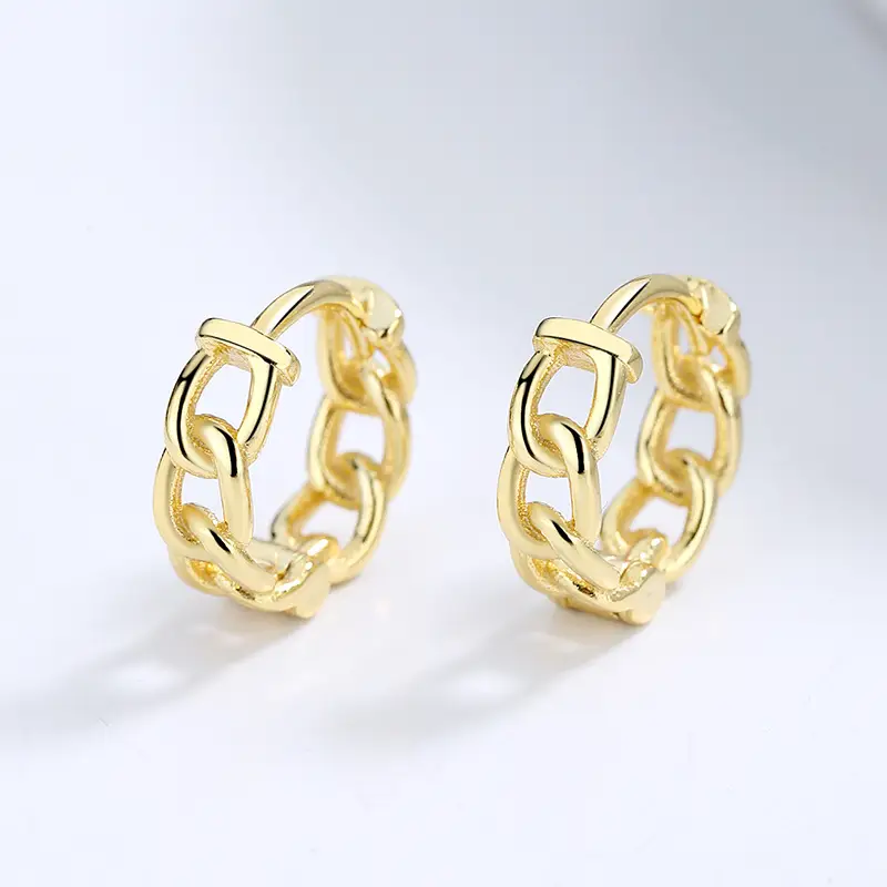 Women's Fashion Sterling Silver Chain Earrings