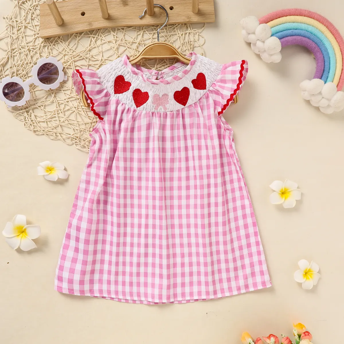 Infant Baby Girls' Valentine's Day Dress Pink