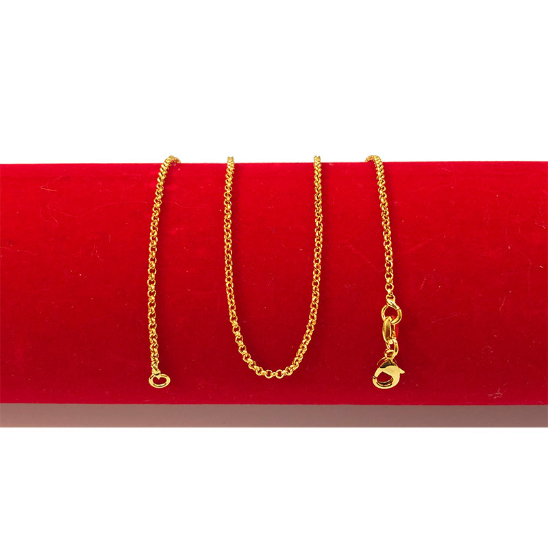 Sha Gold Female Imitation Gold True And False Copper Gilded Necklace