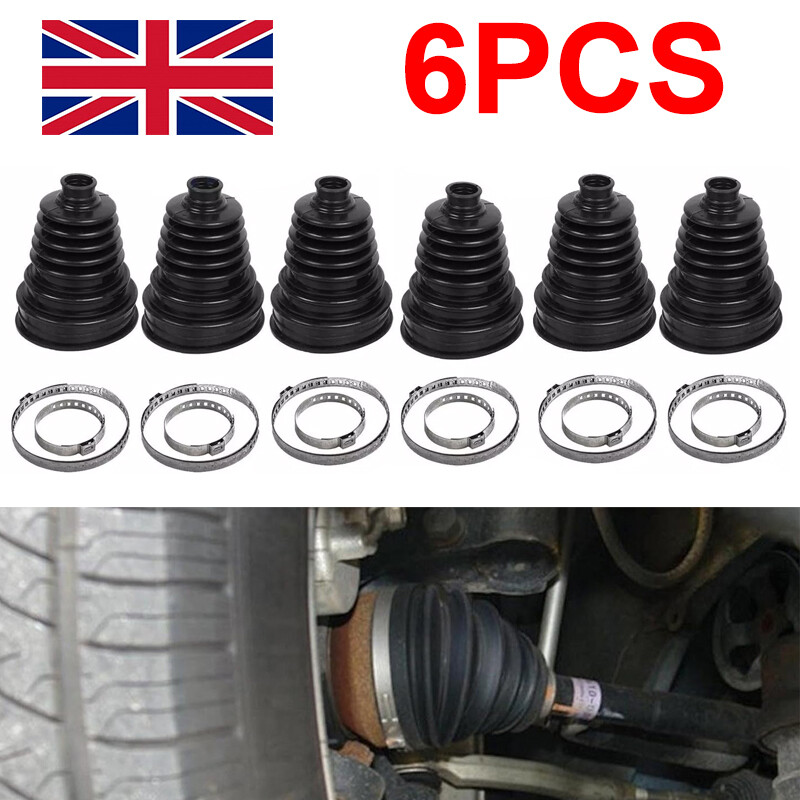 6pcs Boot Kit Stretchy Universal Fit Drive Shaft Gator Joint Boot Stretch