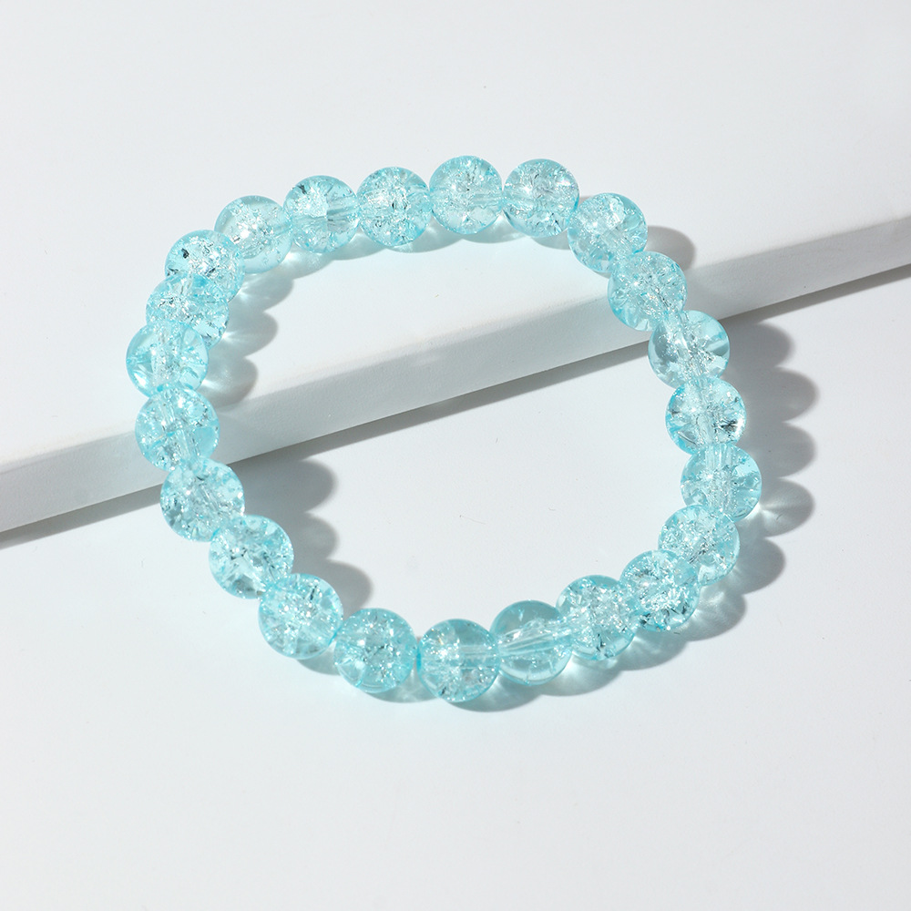 Bohemian Holiday Style Transparent Resin Beaded Bracelet