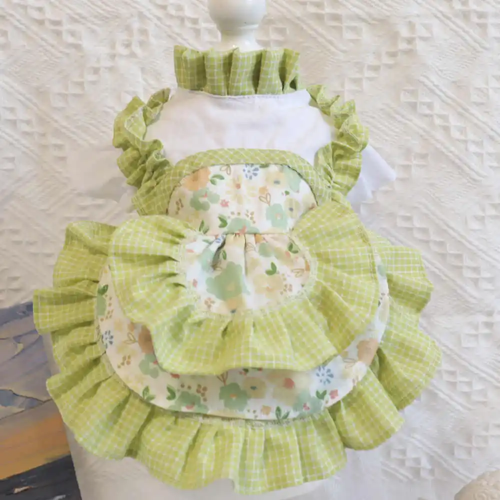 Pet Pumpkin Cake Skirt Thin Cat Sweater