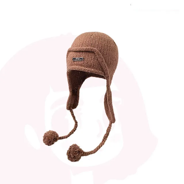 Autumn And Winter Ear Protection Wool Hat Women's Knitting Khaki - Shop at LoveMi