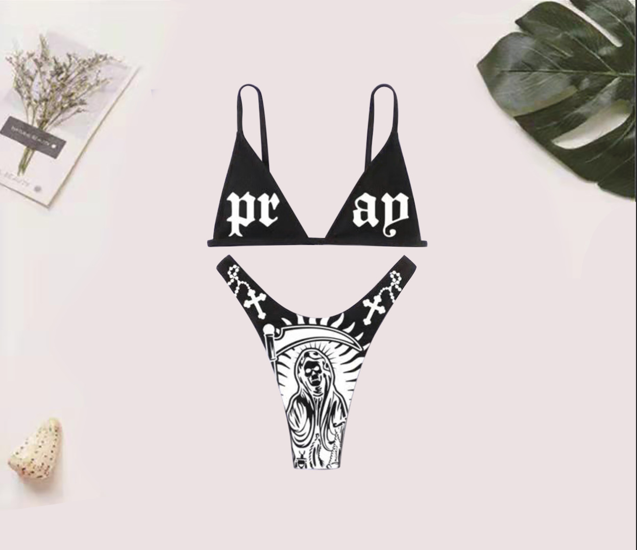 Bikini Swimsuit Funny Punk Women - Image 7