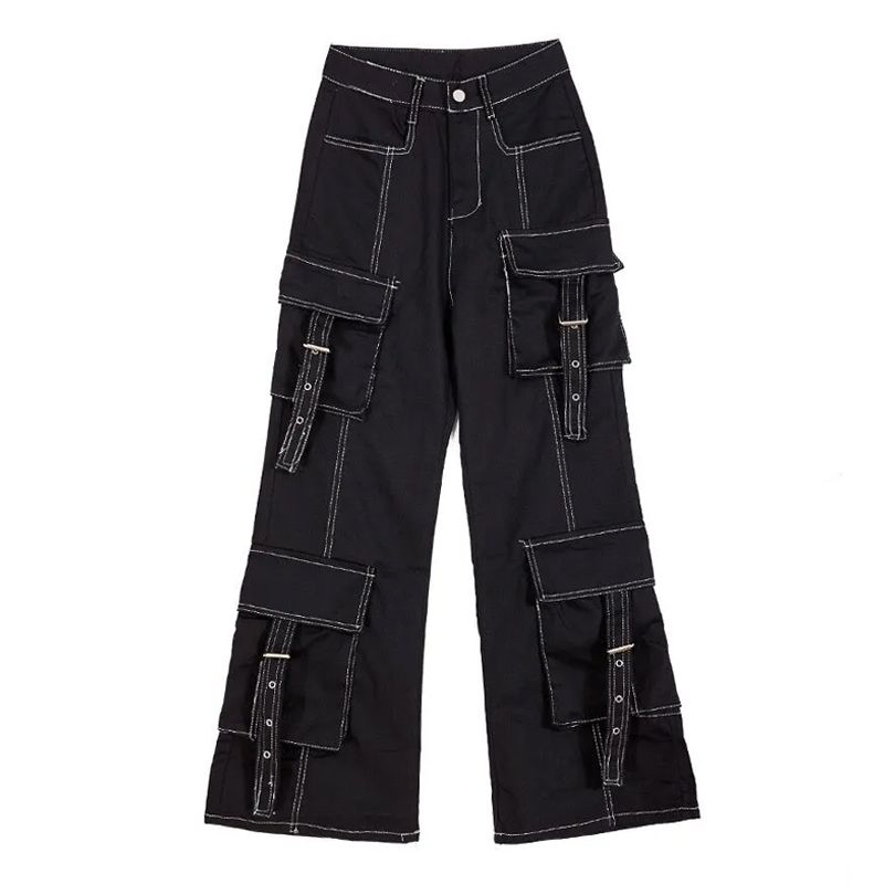 Title 4, Losse, casual broek met wijde pijpen, mop-stijl...