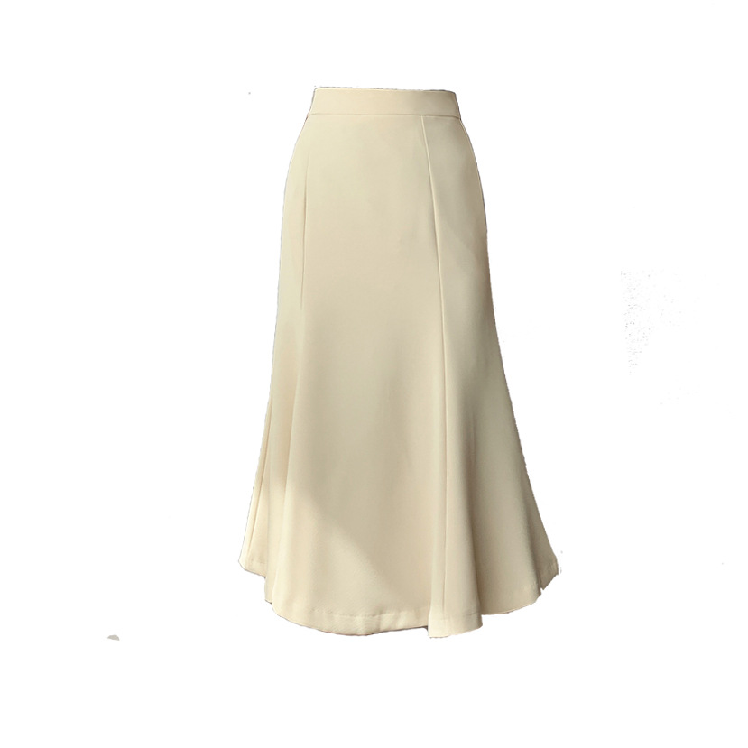 Commuter High Waist Mid-length Skirt OL Was Thin