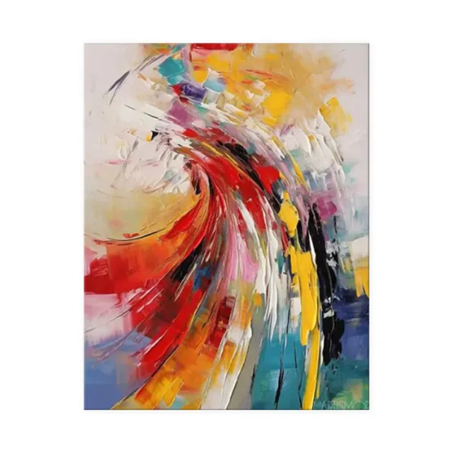 Handmade Oil Painting Canvas Wall Art Decoration Hand Painted Modern Abstract For Living Room Home Decor No Frame Without Inner Frame - Shop at LoveMi