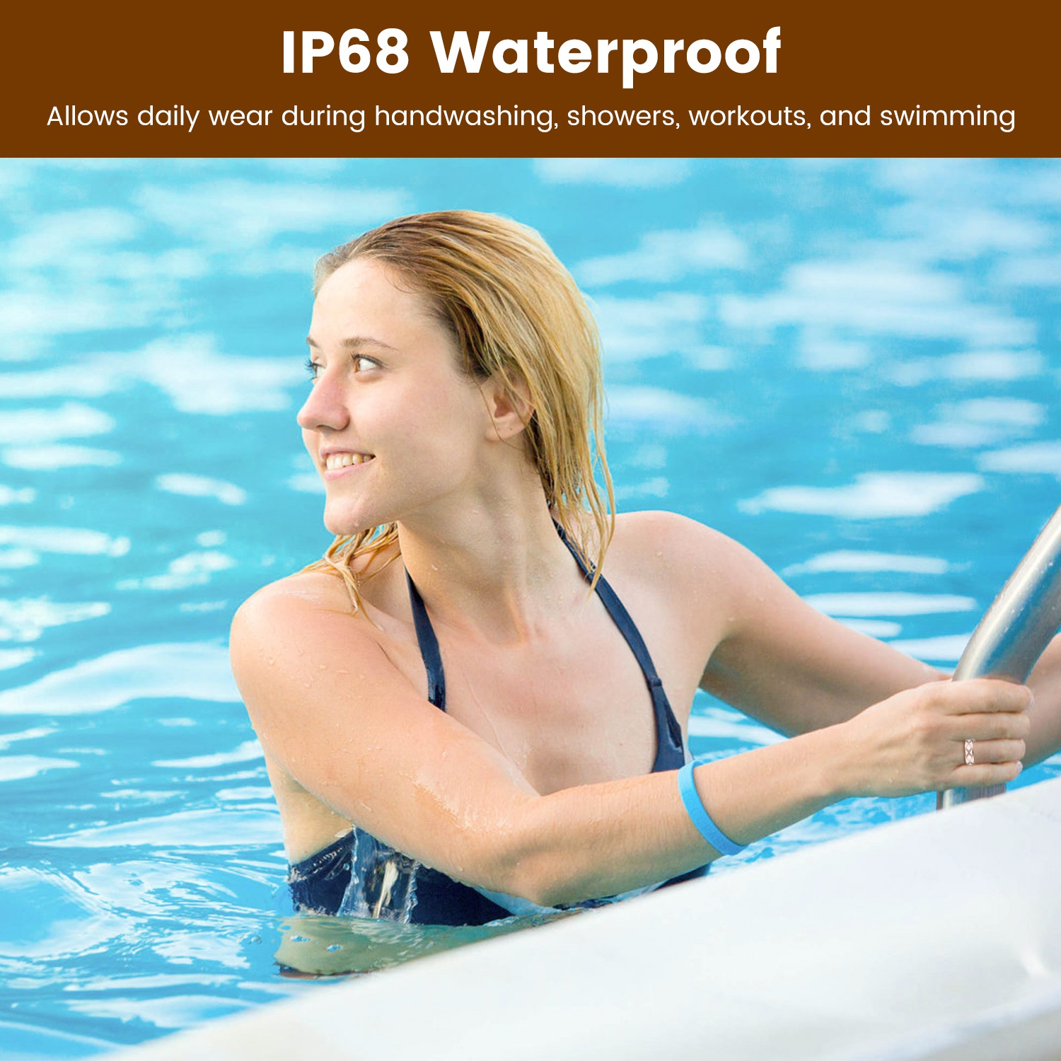 Smart Ring Health Tracker Fitness Sleep Stress HRV Tracker With Charging Case Magnetic Charging Cable For Women & Men Compatible With IOS & Android 7-Day Battery Life Size 7 Size 8 Size9 Size10