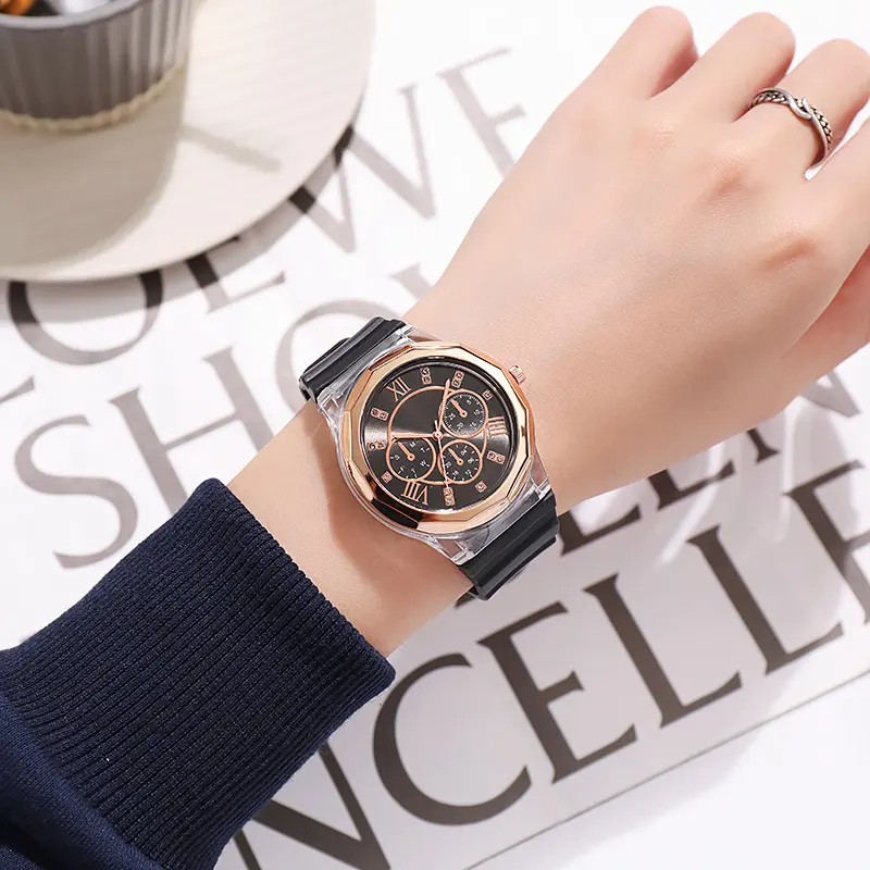 Makaron Women's Fashion Silicone Watch