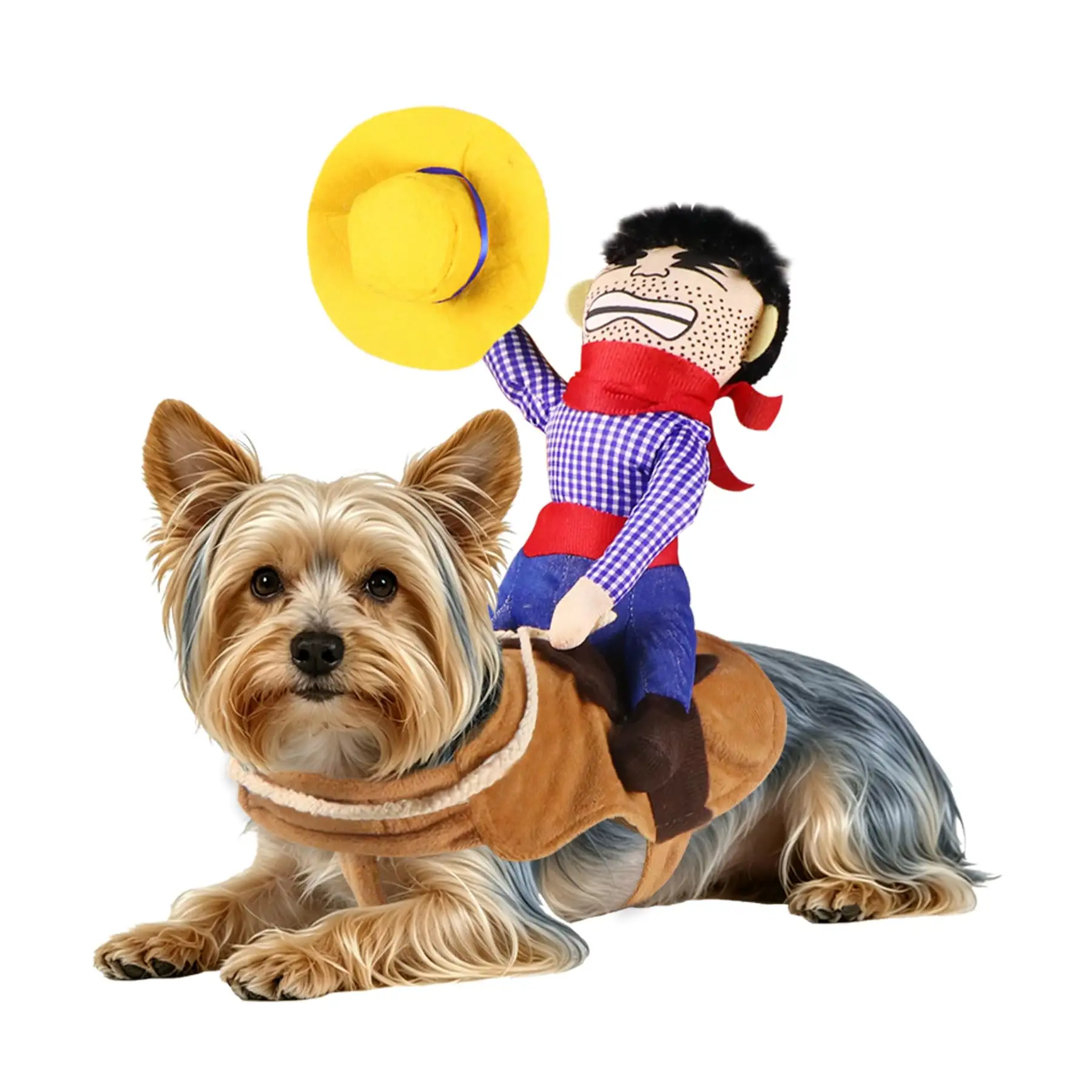 Dog Halloween Costumes, Funny Cowboy Rider Costume