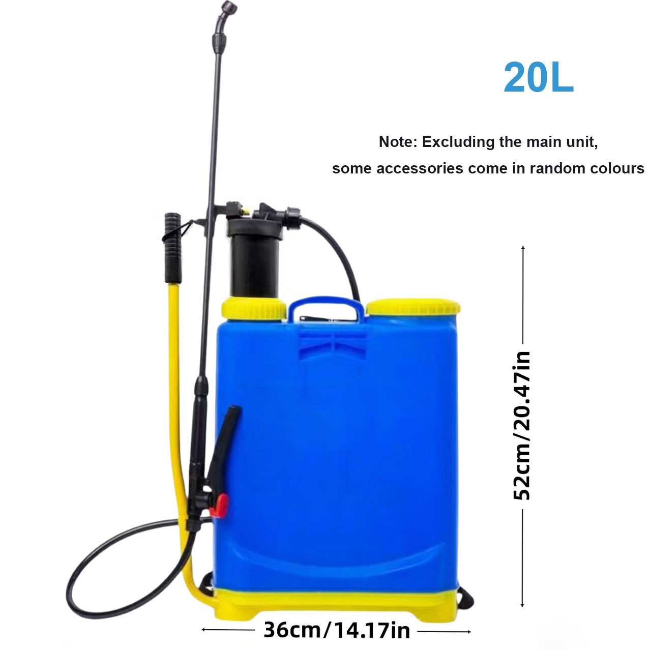 1620L Knapsack Sprayer Backpack Pressure Manual Garden Weed