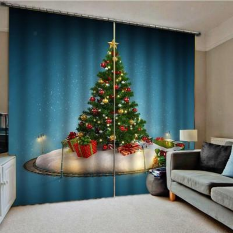 Christmas Lights Curtains