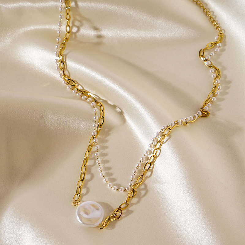 Freshwater Mother Pearl Necklace Female Large