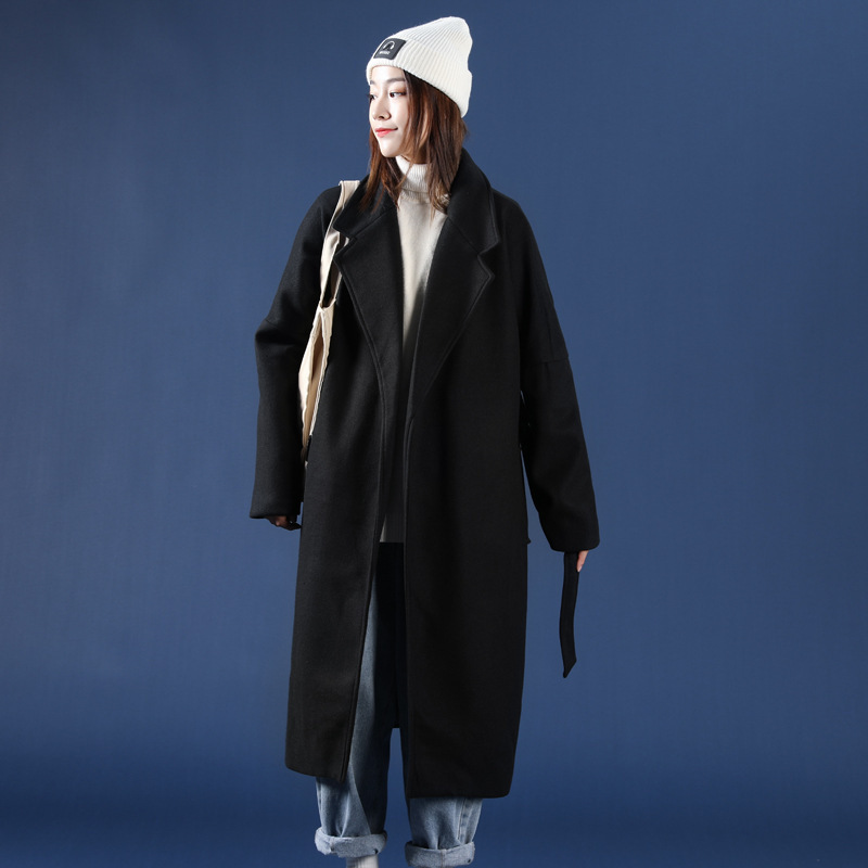 Men's And Women's Same Style Long Over-the-knee Trench Coat