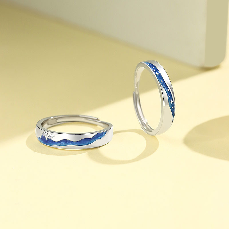 Billion Galaxy Fashion  Couple Ring