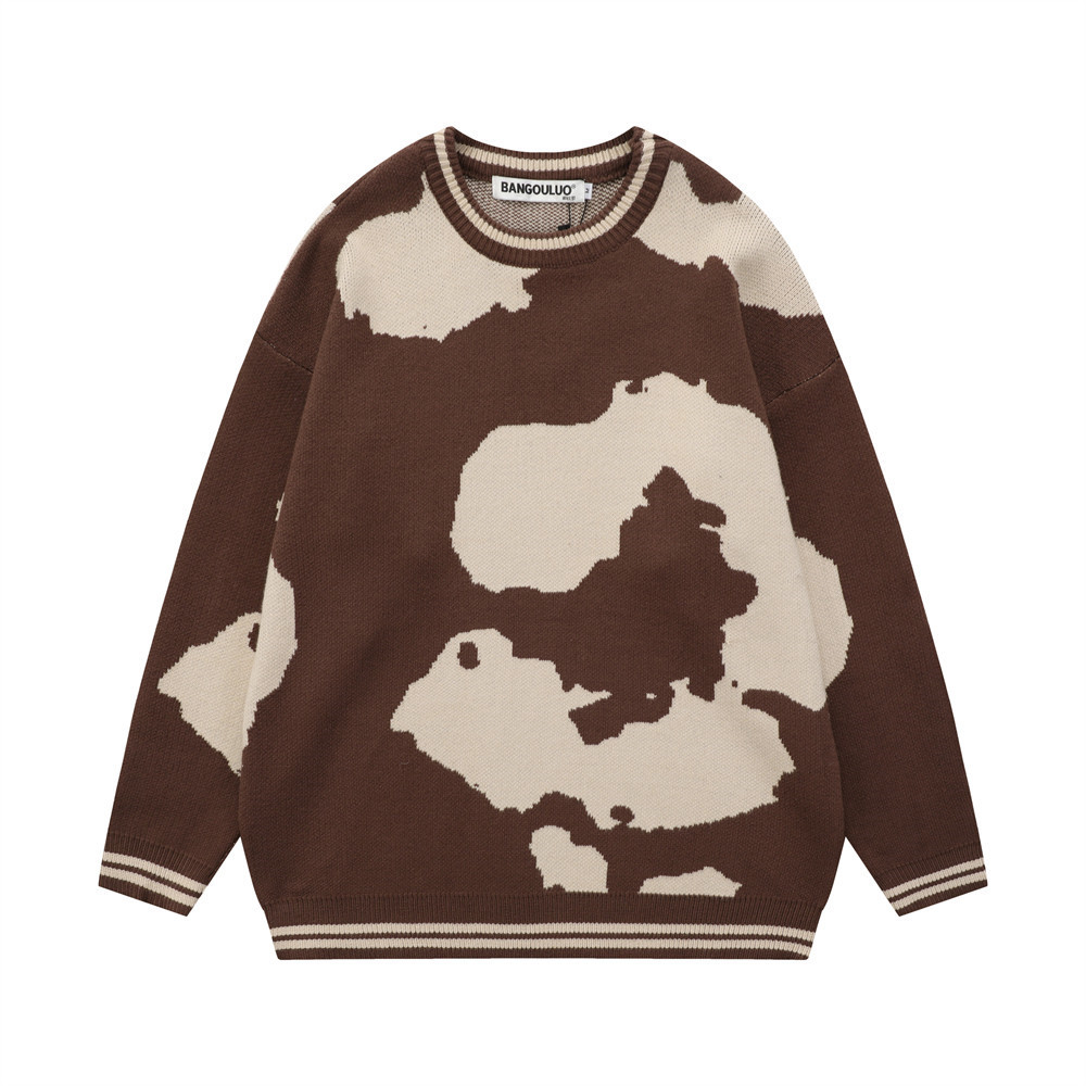 Round Neck Knitted Sweater, picture 3 of 8