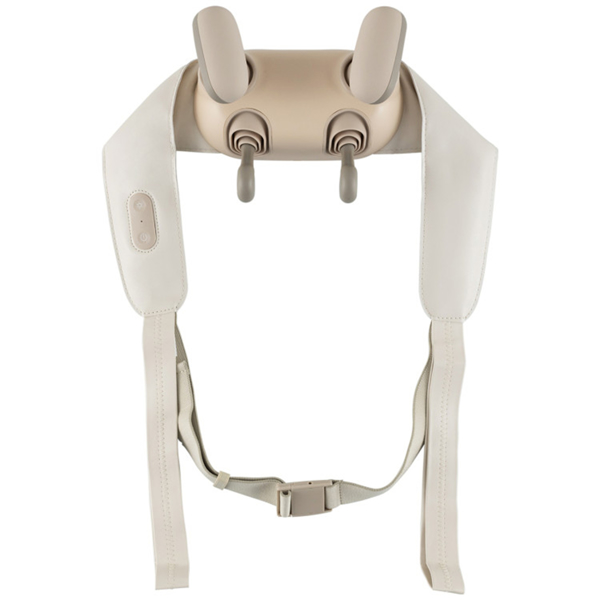 Neck Shoulder Massager - 4D Deep Tissue Kneading, 2 Modes & 2-Level Heat , Hands-Free Straps For Home Office Travel