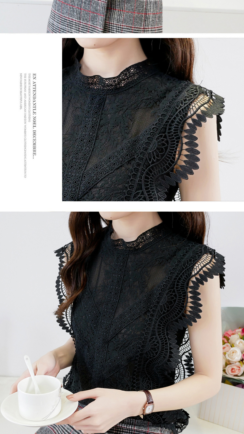 Title 8, Chain Link Cutout Sleeveless Lace Top Western S...