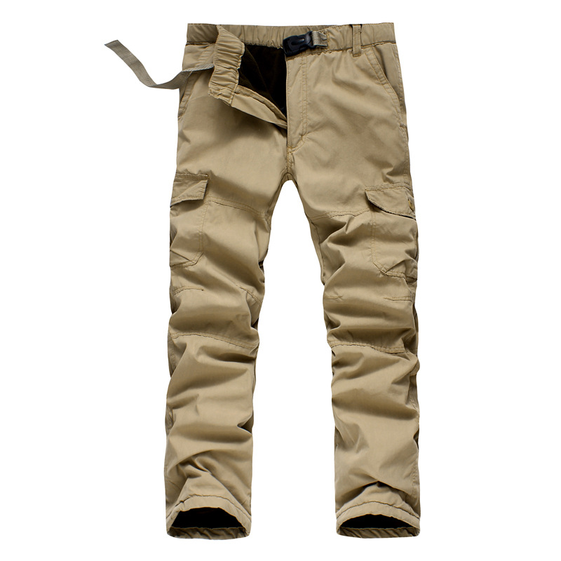 Title 3, Winter Plush and Thickened Casual Pants Men