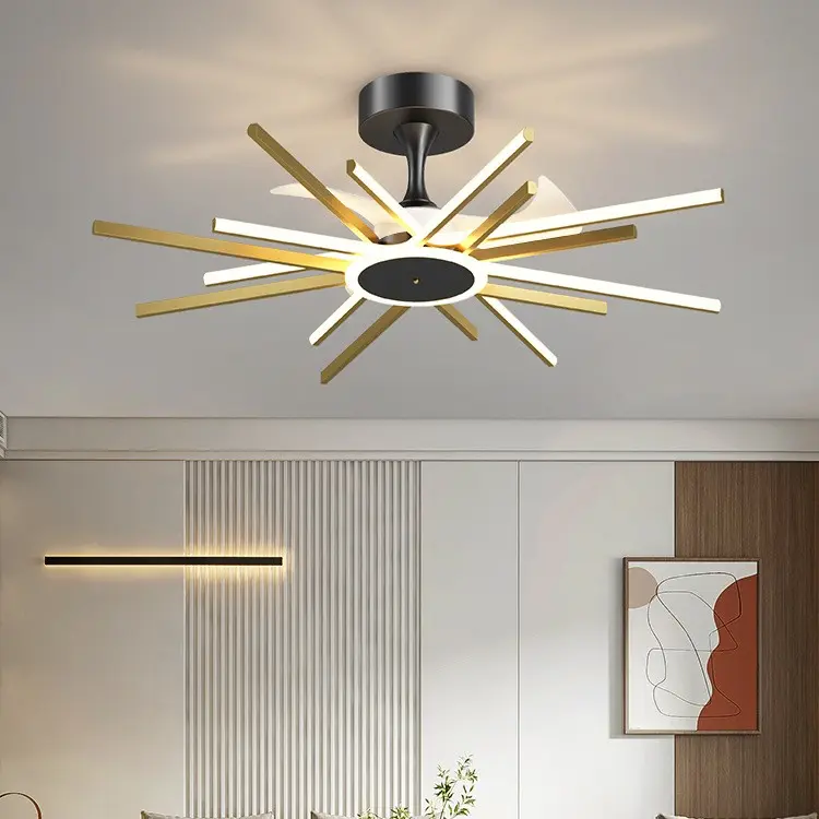 Nordic Light Luxury Living Room Fan Lamp Simple New