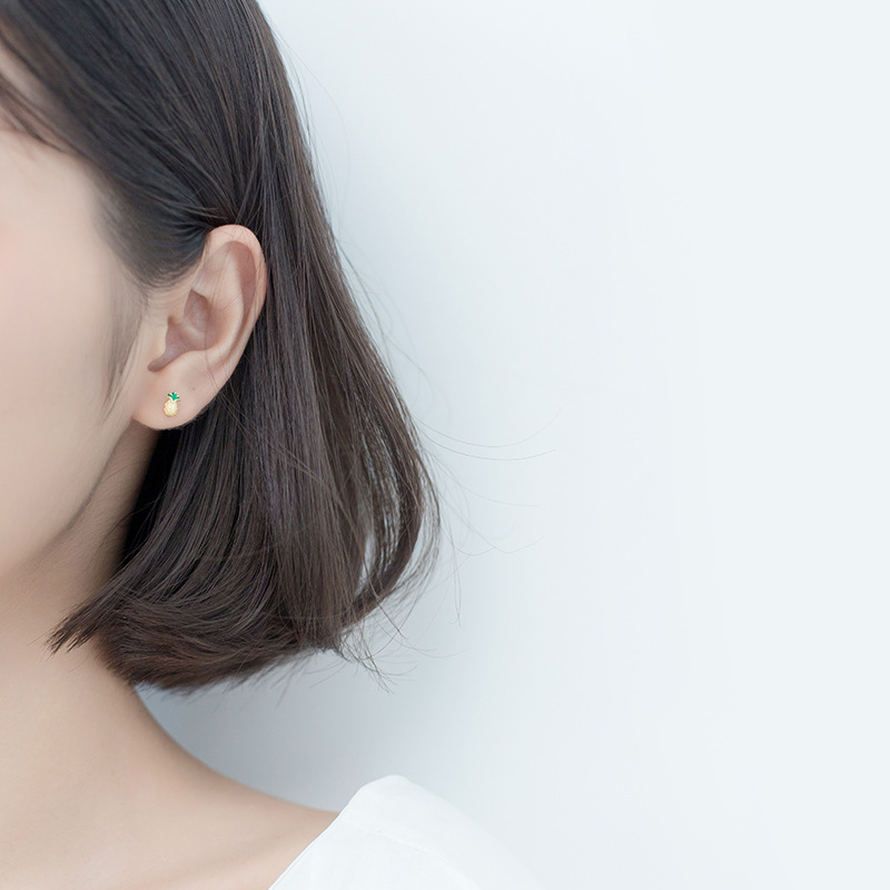 Women's Cute Golden Fruit Earrings