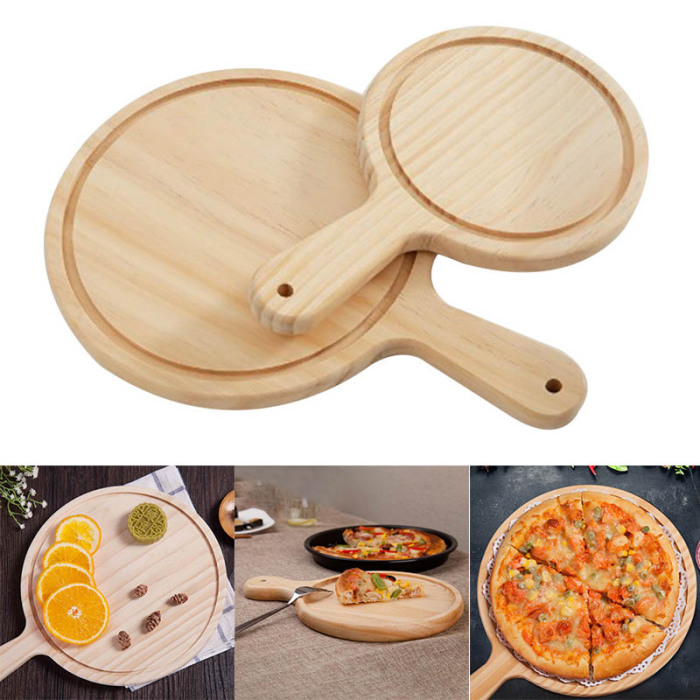 Title 2, Pizza tray 7.8 "9" 10 "round wooden plate base