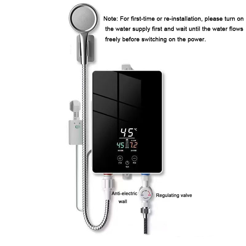 Electric Tankless Instant Water Heater Boiler For Kitchen Bathroom Caravan — image 2