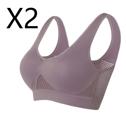 Title 2, Breathable Bra Large Size No Steel Ring Hollowe...