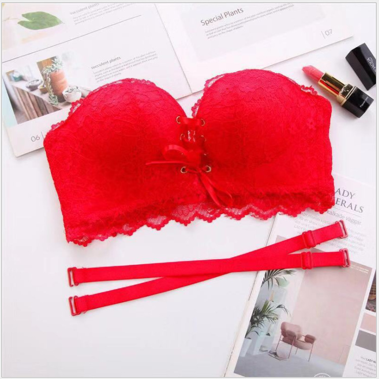 Title 2, Lace gathered bra