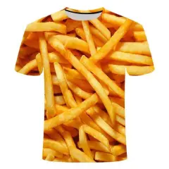 Trendy Beer 3D Digital Printing Men's Round Neck Short Sleeve T-Shirt - 5 Style - View 1