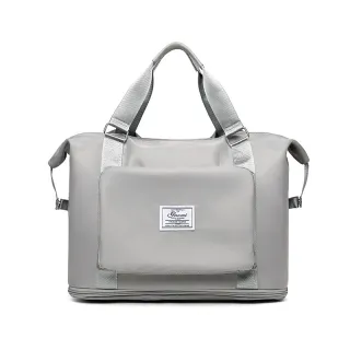 Folding Travel Bags For Backpack Handbag Sholder Bag Gym Fitness Weekender Overnight Women - Gray