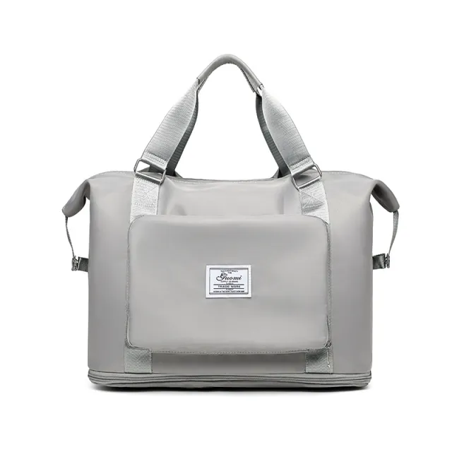 Folding Travel Bags For Backpack Handbag Sholder Bag Gym Fitness Weekender Overnight Women Gray - Shop at LoveMi