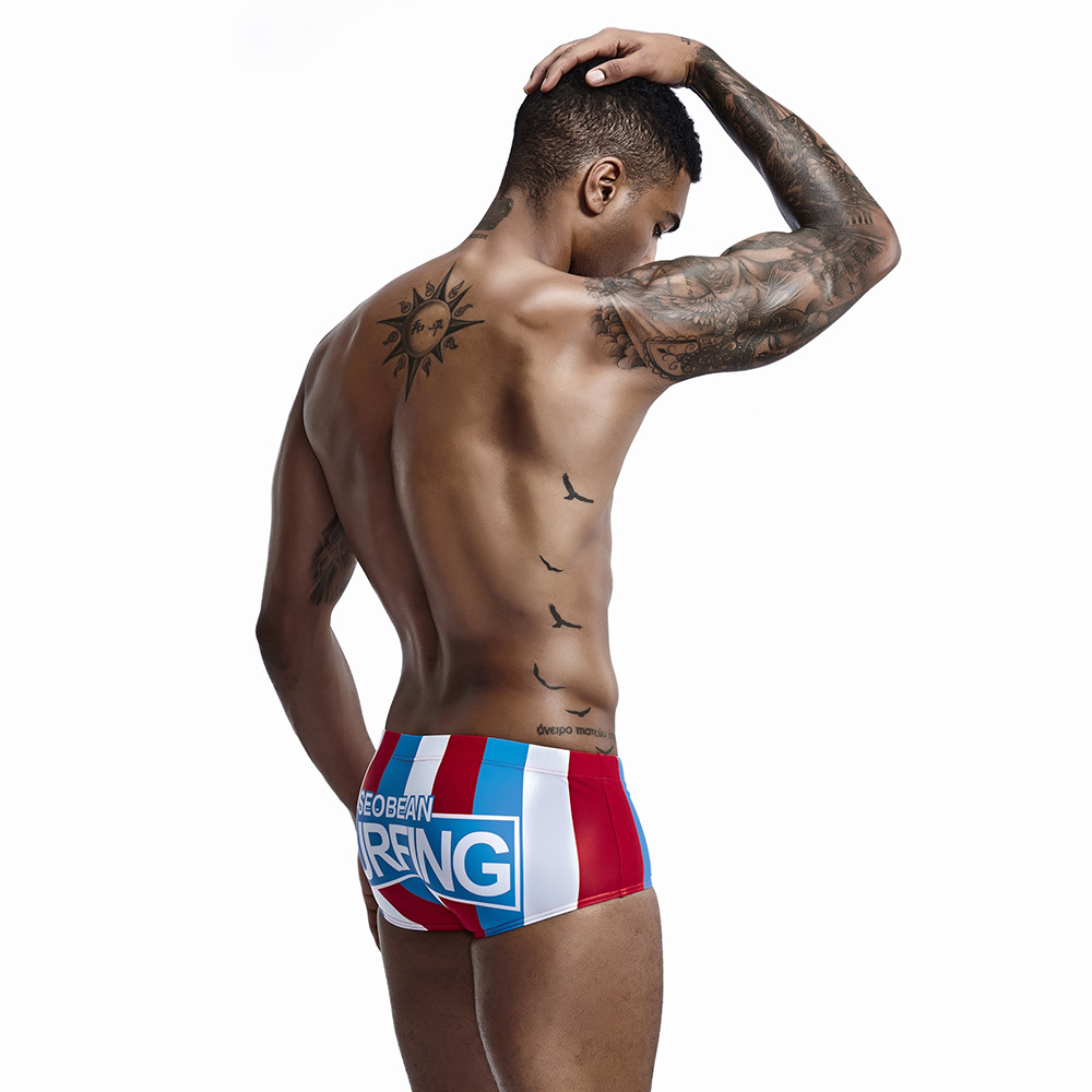 Men's Fashion Digital Print Boxer Swim Shorts