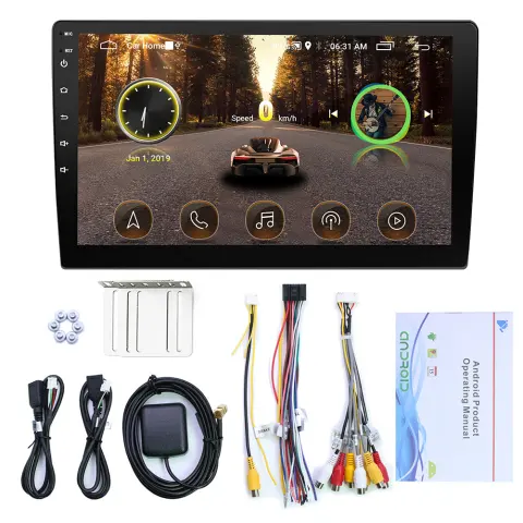 Universal Android Navigation System with Large Screen and Versatile