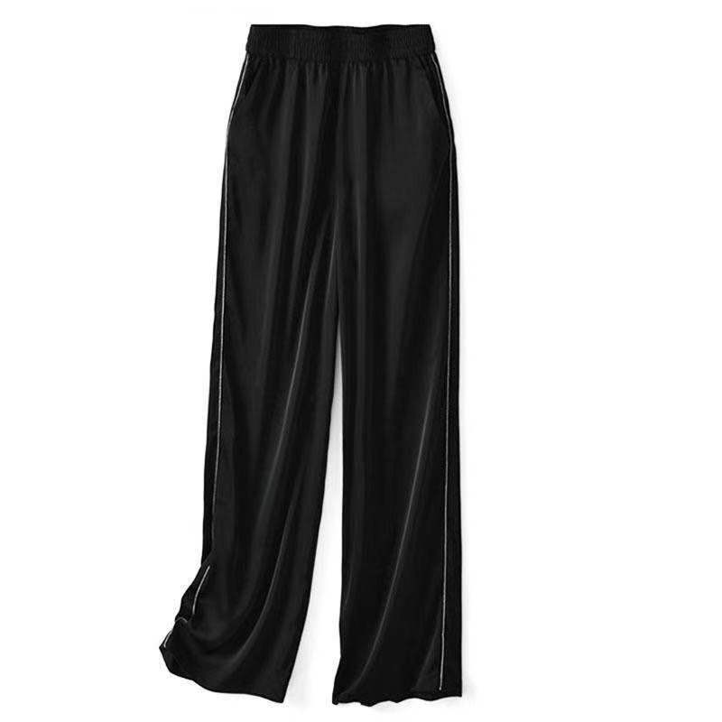 Title 2, Pantalon taille haute, fin et ample, style occi...