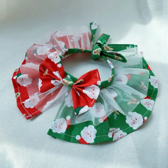 Cat CollarChristmas Pet Dog Red Scarf Medium And Large Red - Shop at LoveMi