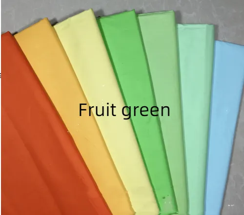 Home Fashion Simple Door Width Twill Cotton Fabric - Fruit Green