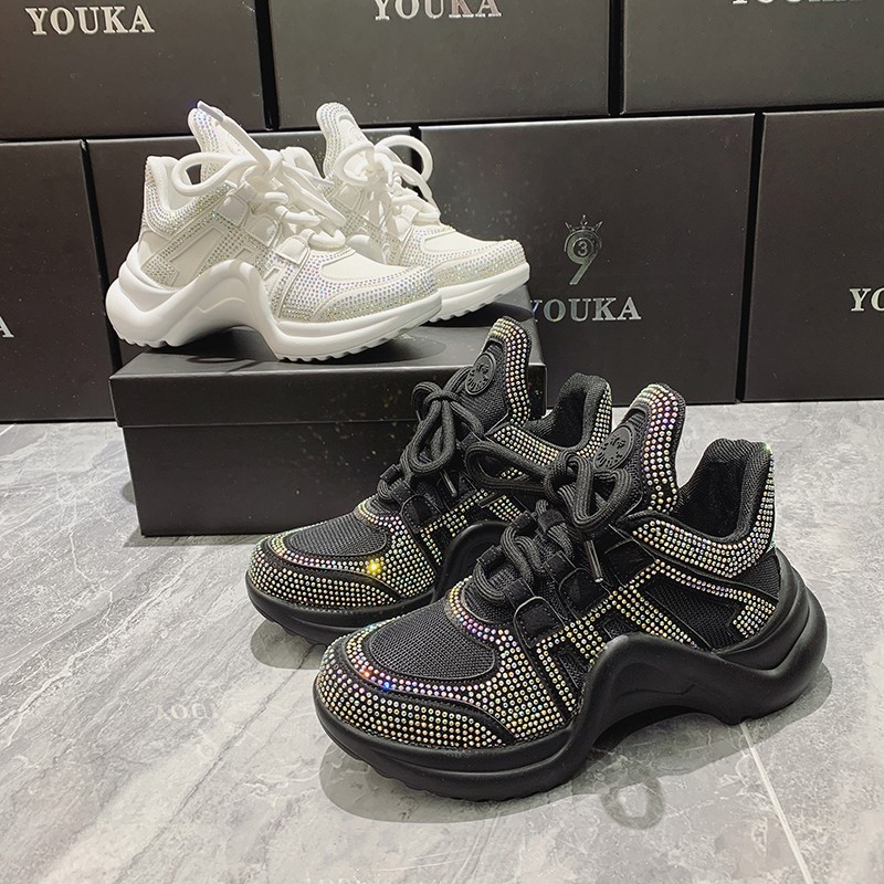 Women's Summer Patch Rhinestone Full Rhinestone Sneakers