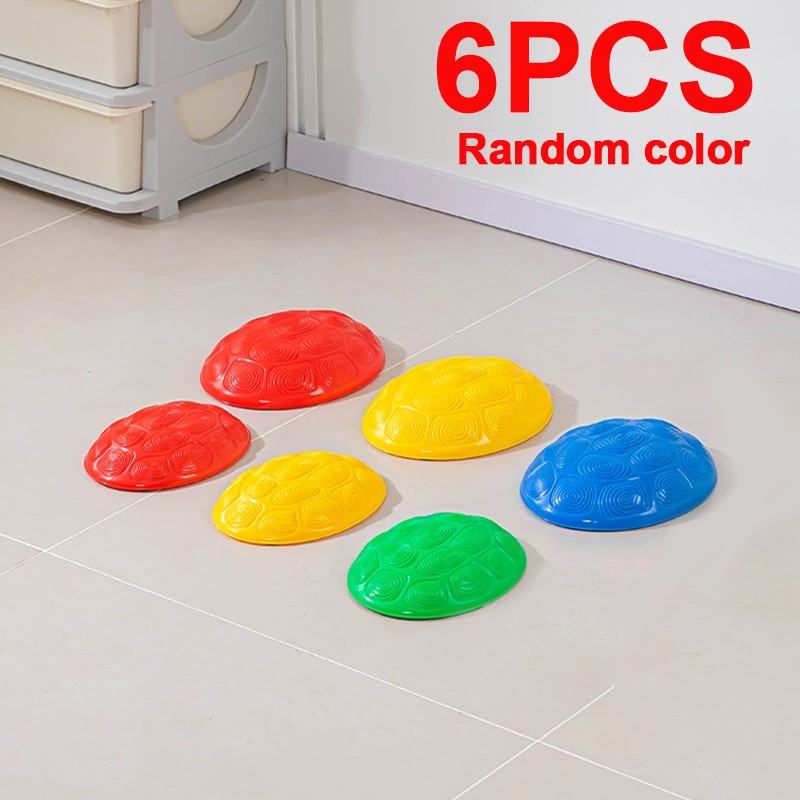 Kids Balance Stepping Stones Sensory Obstacle Course 6 PCS Outdoor Indoor UK - Image 1