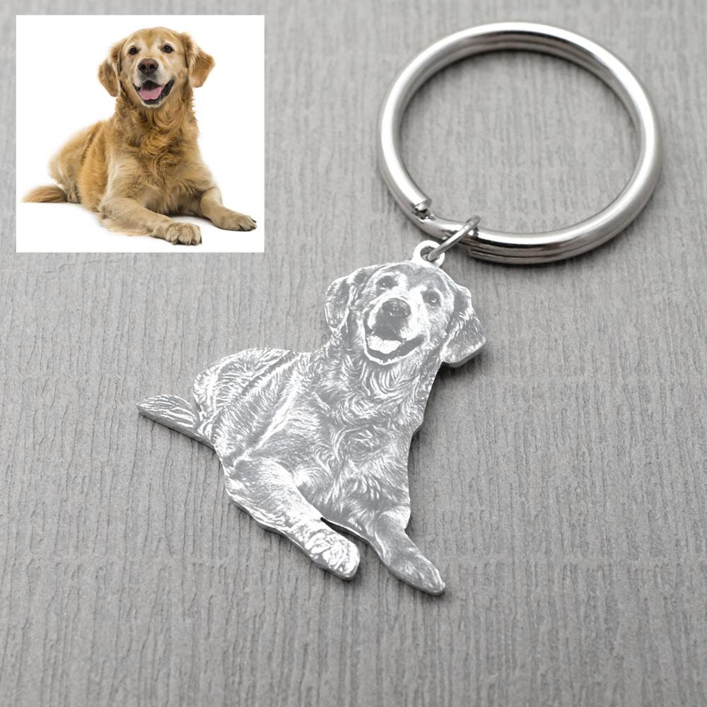 Custom Keychain Picture Keyring Dog Photo Pet Memo Hkqt - Shop at LoveMi